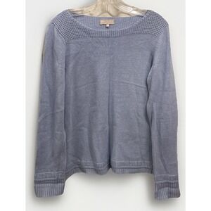 Benedetta B Wool‎ Cashmere Blend Periwinkle Blue Pullover Sweater Women's XL